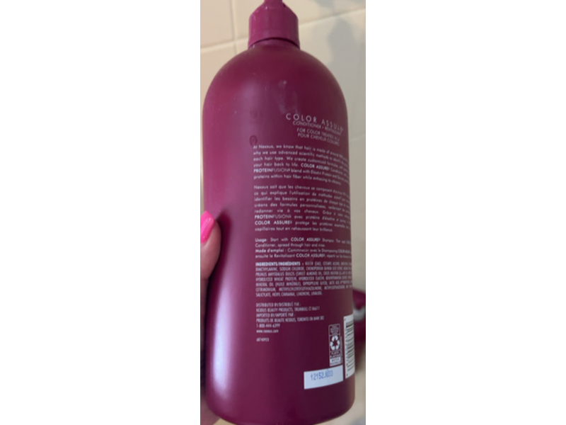 Nexxus Color Assure Long Lasting Vibrancy Conditioner, 33.8 fl oz/1 L
