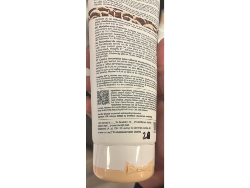 milk_shake Curl Passion Perfectionist Styling Cream, 6.8 fl oz/200 mL
