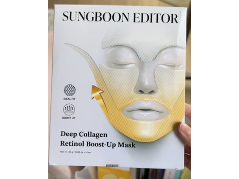 Sungboon Editor Deep Collagen Retinol Boost Up Mask, 0.88 oz/25 g, Count