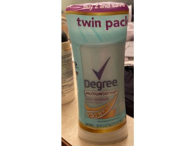Degree Motion Sense Antiperspirant Deodorant Stick, Sexy Intrigue, 2.6 oz, Pack Of 2