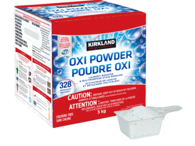 Kirkland Signature Oxi Powder Laundry Booster & Multipurpose Stain Remover, 328 Loads, 5 kg