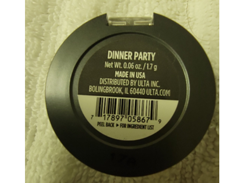 Ulta Shimmer Eyeshadow, Dinner Party, 0.06 oz/1.7 g