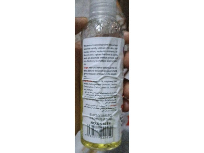 Disaar Beauty Skincare Moisturizing Oil, Carrot Miracle, 3.03 fl oz/100 mL