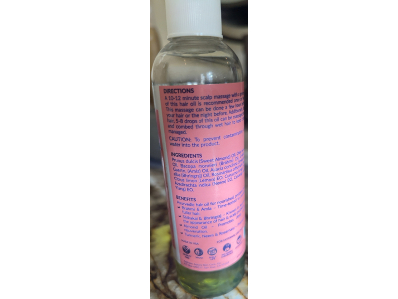 Apsara Rosemary & Amla Hair Oil, Bhringraj and Almond Oil, 4 fl oz/120 mL