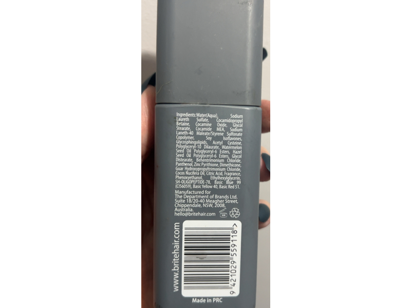 Brite Gray Hair Toner, Silver, 3.38 fl oz/100 mL