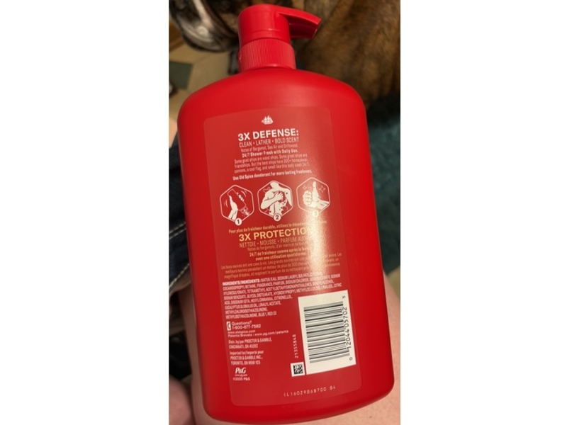 Old Spice Captain Body Wash, Ocean Mist, 33.4 fl oz/987 mL