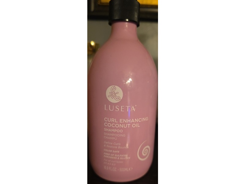 Luseta Curl Enhancing Shampoo, Coconut Oil, 16.9 fl oz/500 mL
