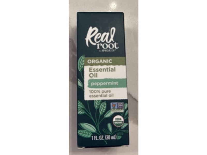 Real Root By Sprouts Organic Essential Oil, Peppermint, 1 fl oz/30 mL