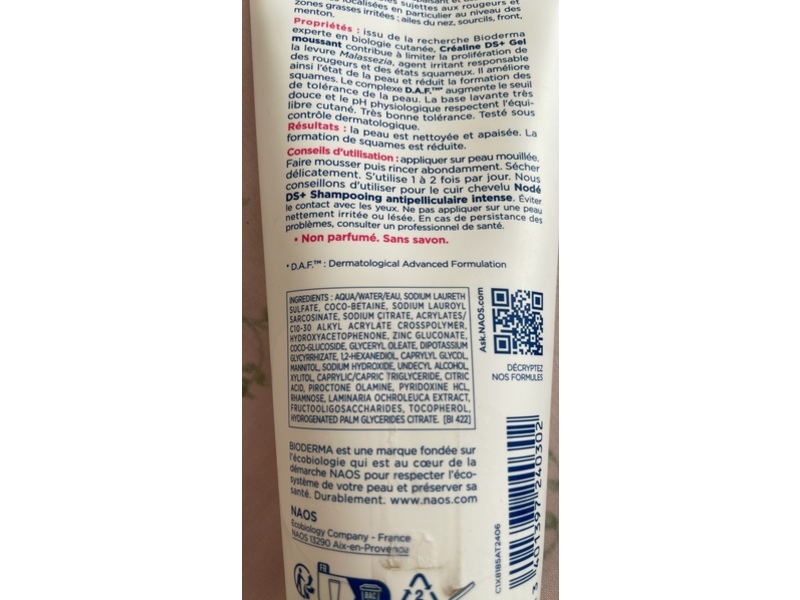 Bioderma Crealine DS+ Foaming Gel, 200 mL