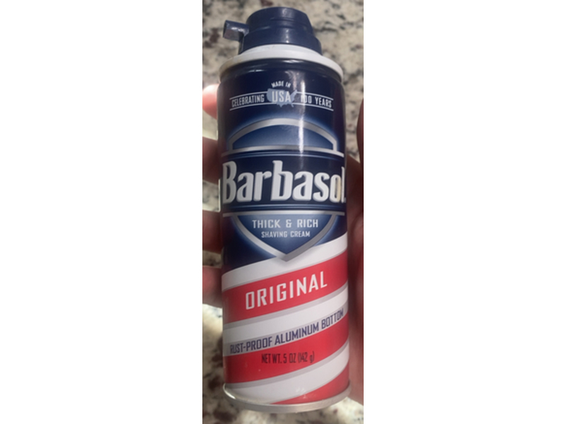 Barbasol Thick & Rich Shaving Cream, Original, 5 oz/142 g