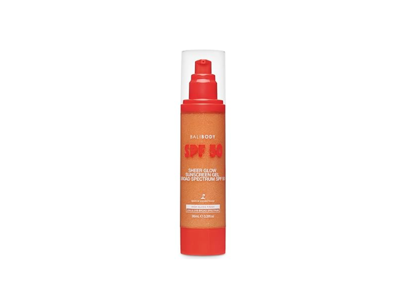 Bali Body Sheer Glow Sunscreen, SPF 50, 3.2 fl oz/95 mL