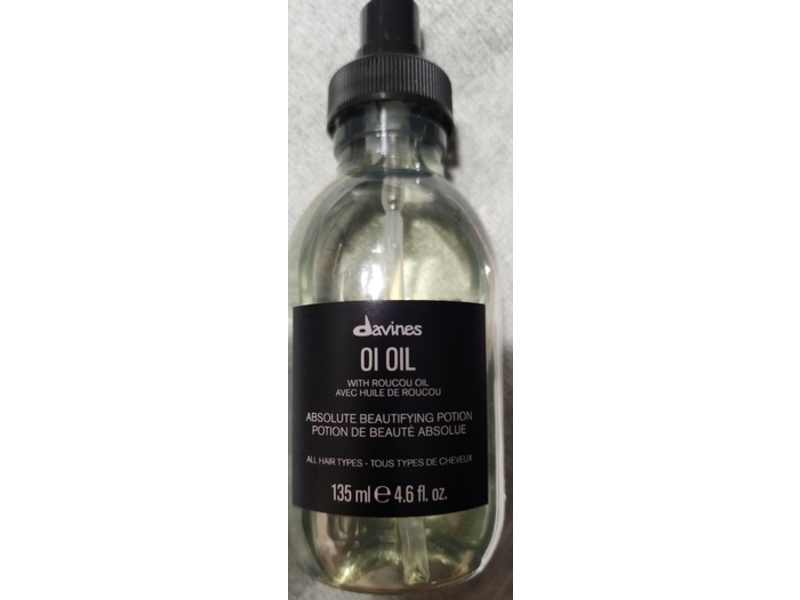 Davines Oi Anti Frizz Oil, Roucou Oil, 4.56 fl oz/135 mL