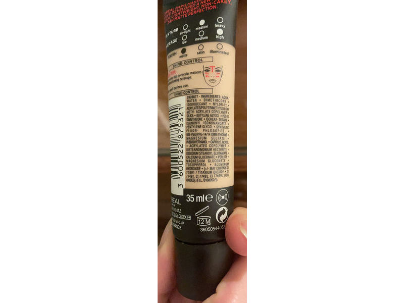 L'Oreal Paris Infallible 24H Mattifying Infallible Foundation, 11 Vanilla, 35 ml