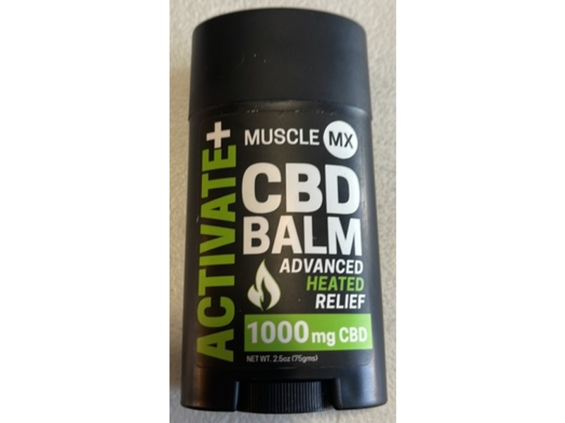 Muscle MX Activate+ Advanced Heat Relief CBD Balm, 2.5 oz/75 g