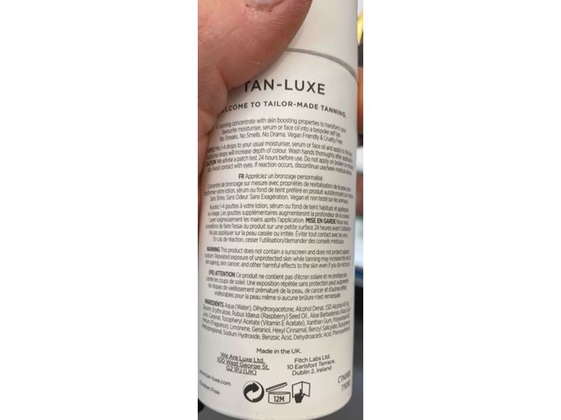 Tan-Luxe The Face Illuminating Self-Tan Drops Medium/Dark, 1.01 fl oz/30 mL