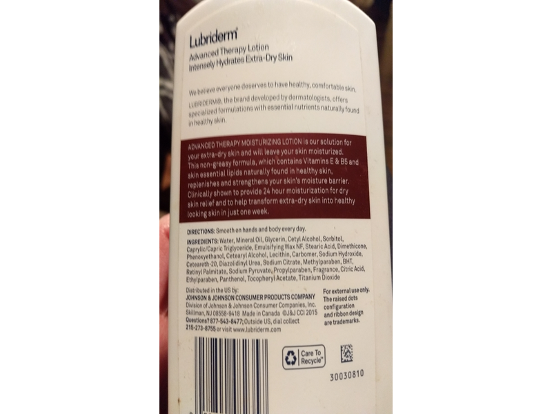 Lubriderm Advanced Therapy Lotion, 10 fl oz (296 mL)