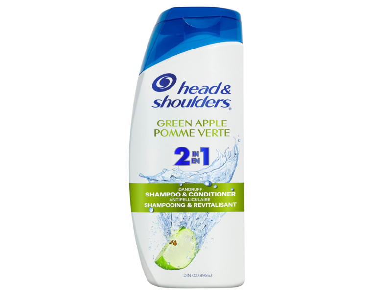 Head & Shoulders 2-In-1 Shampoo, Green Apple, 613 mL