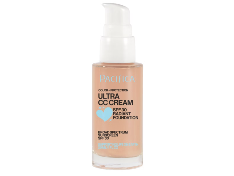 Pacifica Ultra Cc Cream Radiant Foundation, Warm/Light SPF 30, 1 fl oz/29 mL