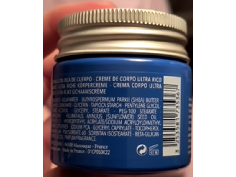 L'Occitane Ultra Rich Body Cream, 1.7 oz/50 mL