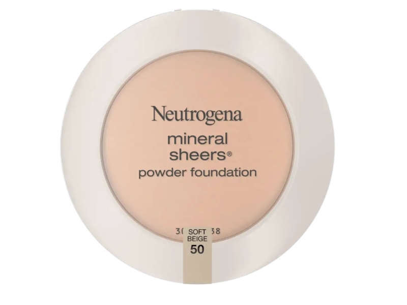 Neutrogena Mineral Sheers Powder Foundation, 50 Soft Beige, 0.34 oz/9.6 g