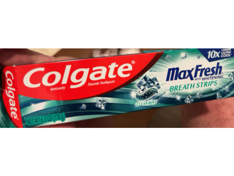 Colgate Max Fresh With Whitening Toothpaste, Mint, 6.3 oz/178 g
