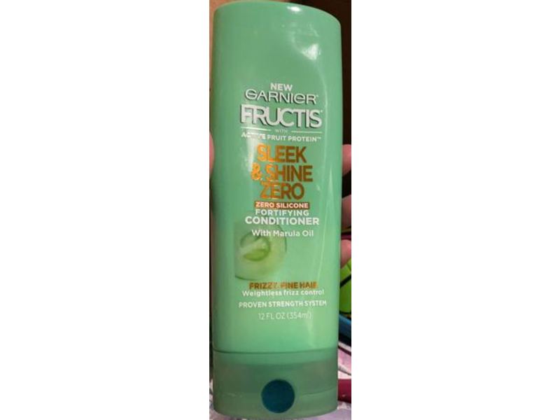 Garnier Fructis Sleek & Shine Zero Conditioner, 12 fl oz/354 mL