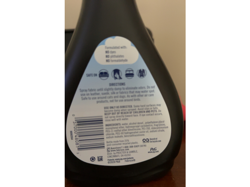 Febreze Fabric Refresher Bottles, Ocean Scent, 16.9 fl oz/500 mL