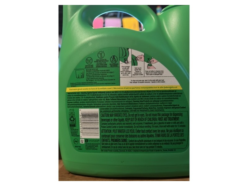 Gain Liquid Laundry Detergent, Original, 107 Loads, 154 fl oz/4.55 L
