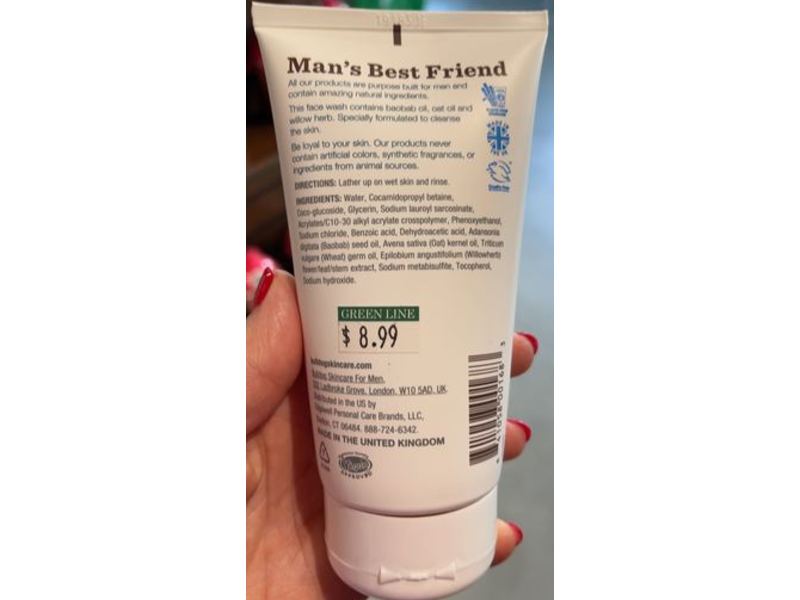 Bulldog Skincare For Men Face Wash, Sensitive, 5.0 fl oz/150 mL