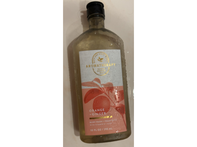 Bath & Body Works Orange + Ginger Body Wash + Foam Bath, Vitamin E & Aloe, 10 fl oz/295 mL