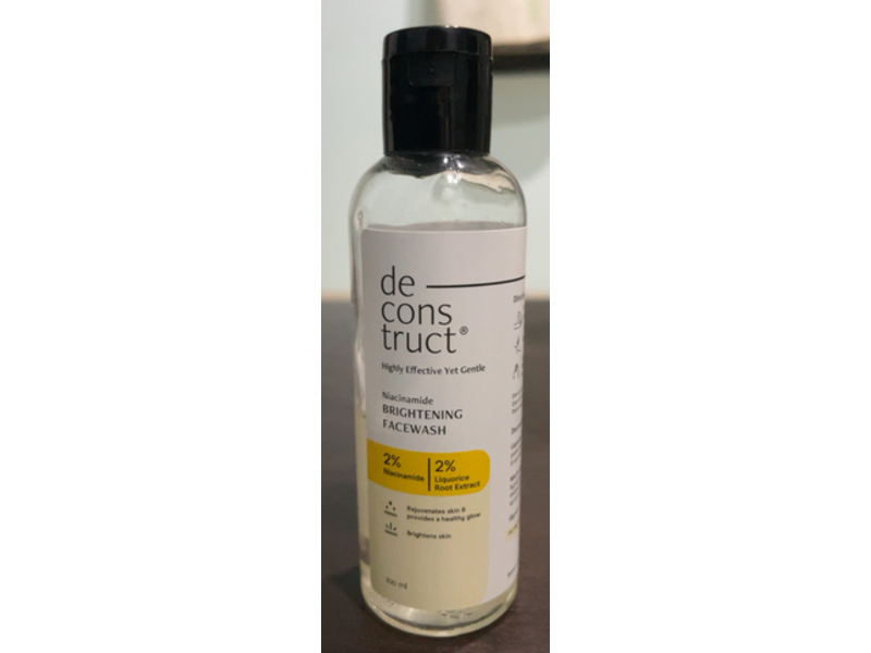 Deconstruct Brightening Face Wash, Niacinamide, 100 mL