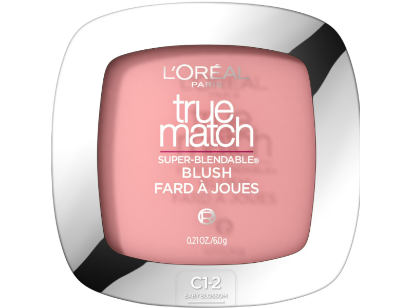 L'Oreal Paris True Match Super-Blendable Blush, C1-2 Baby Blossom, 0.21 oz/6 g
