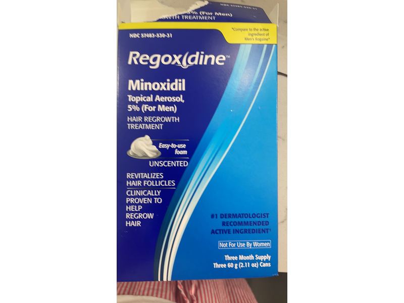 Regoxidine Men's 5% Minoxidil Foam (3 Month Supply) Topical Aerosol Treatment