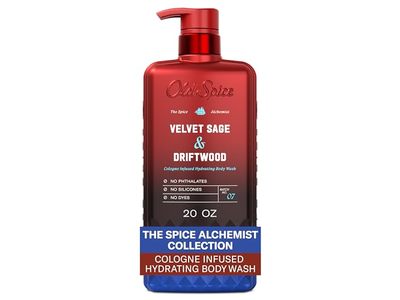 Old Spice Cologne Infused Hydrating Body Wash, Velvet Sage & Driftwood, 20 fl oz/591 mL