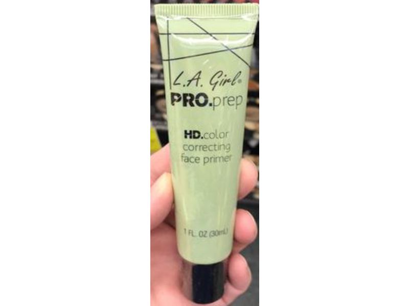 L.A. Girl Pro Prep HD Color Correcting Face Primer, GFP912 Green, 1 fl oz/30 mL