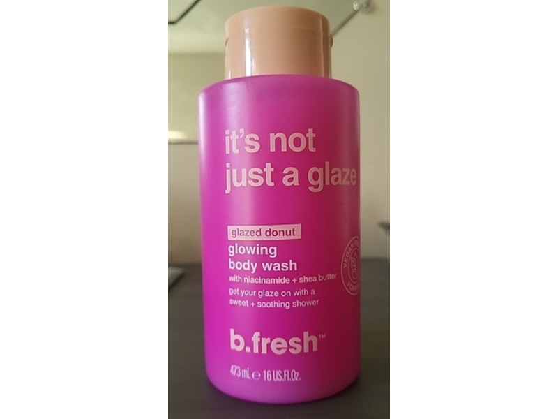 b.fresh It's Not just a Glaze Glowing Body Wash, Glazed Donut, 16 fl oz/473 mL
