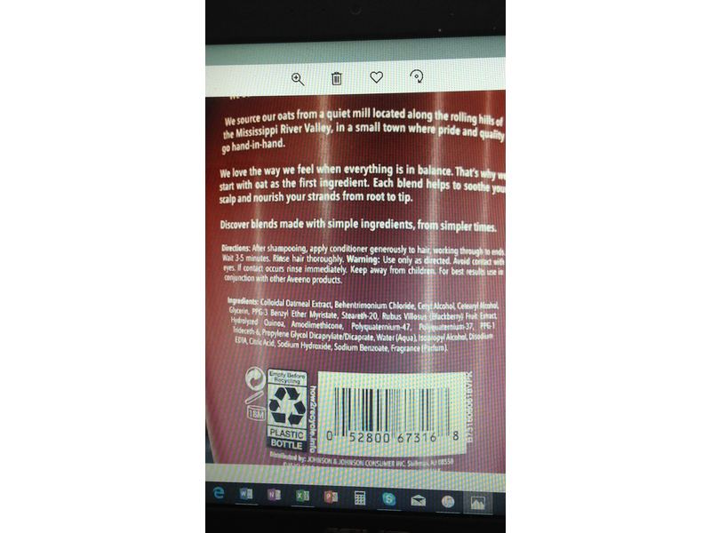 Aveeno Conditioner Blackberry Quinoa Protein Blend, 12 fl oz