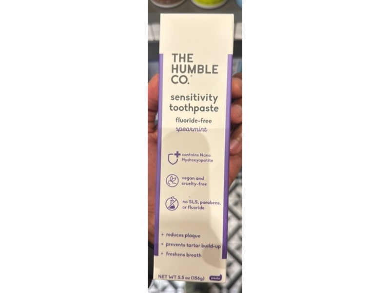 The Humble Co Sensitivity Toothpaste, Spearmint, 5.5 oz/156 g