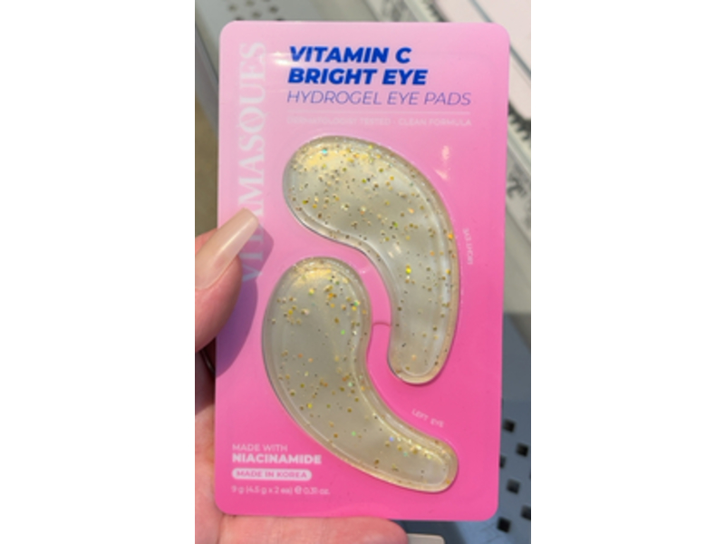 Vitamasques Bright Eye Hydrogel Eye Pads, Vitamin C, 0.31 oz/9 g, Count 2