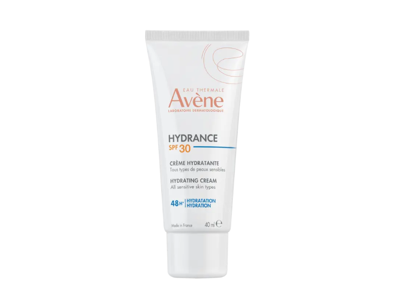 Eau Thermale Avene Hydrance Hydrating Cream, SPF 30, Hyaluronic Acid, Aloe, Polysaccharides, 40 mL