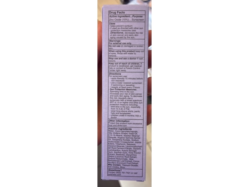 Saie Slip Tint Tinted Moisturizer, SPF 35, 8 Deep - Peach, 1.35 oz/40 mL