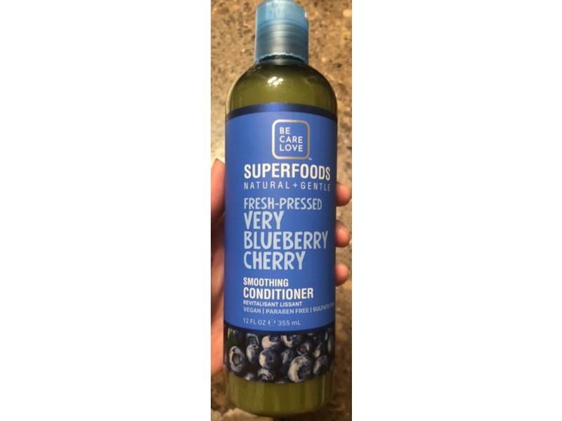 Be Care Love Superfoods Fresh-Pressed Smoothing Conditioner, Blueberry Cherry, 12 fl oz/355 mL