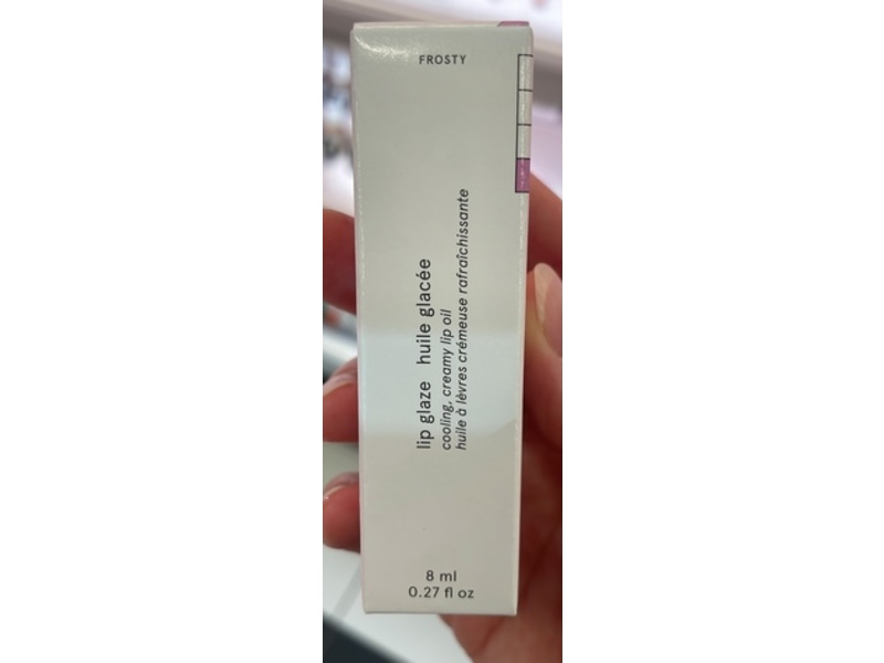 Glossier Lip Glaze Cooling Creamy Lip Oil, Frosty, 0.27 fl oz/8 mL