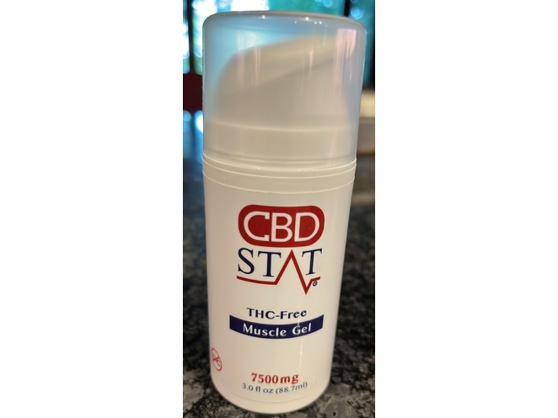 CBD STAT THC-Free Muscle Gel, 3 fl oz/88.7 mL