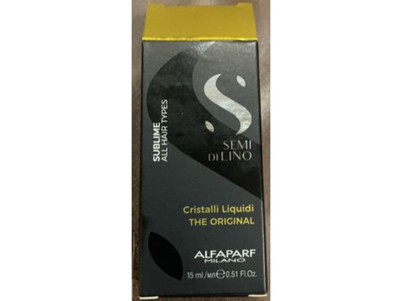 Alfaparf Milano Semi Di Lino Sublime Cristalli Liquidi, 0.51 fl oz/15 mL