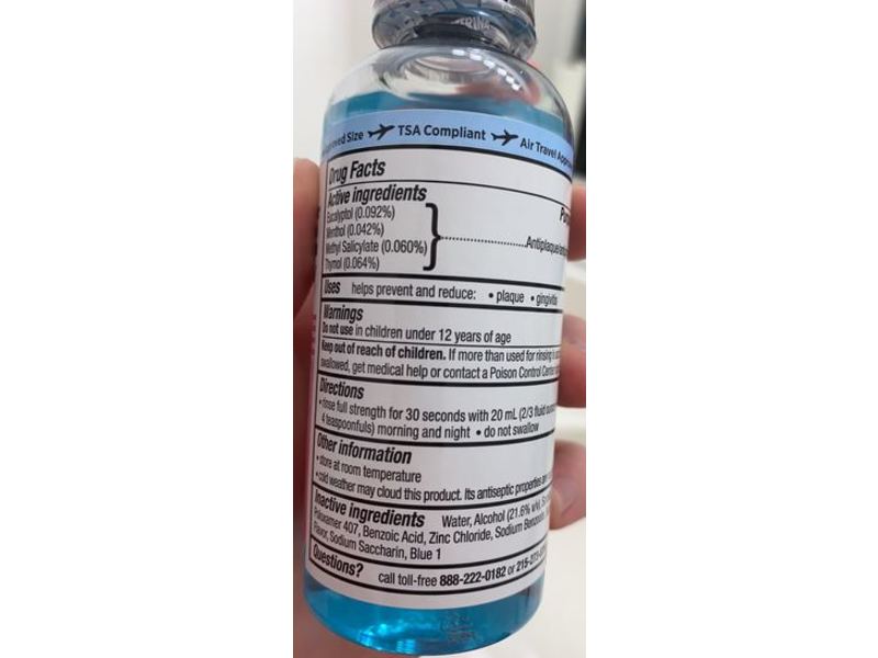 Listerine Gum Therapy Antiseptic Mouthwash, Glacier Mint, 95 mL, Pack Of 6