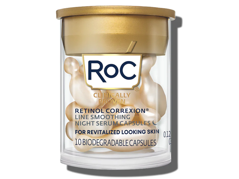 Roc Retinol Correxion Line Smoothing Night Serum Capsules Mini, 0.12 oz, 10 Count