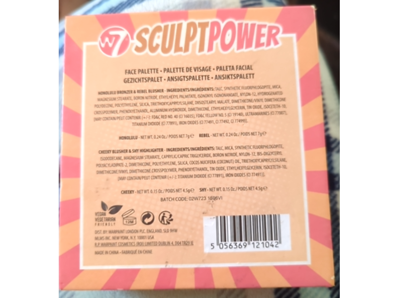 W7 Sculpt Power The Cheek! Face Palette