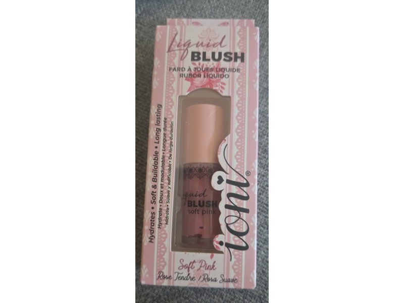 Ioni Cosmetics Liquid Blush, Soft Pink, 0.17 fl oz/5 mL