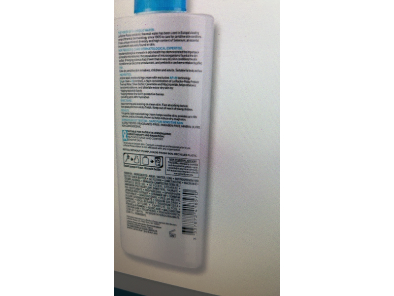 La Roche-Posay Triple Repair Moisturizing Cream, 13.52 fl oz (400 mL)